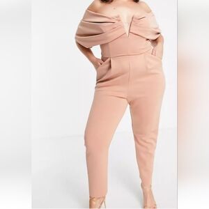 ASOS Curve Slim Leg Jumpsuit